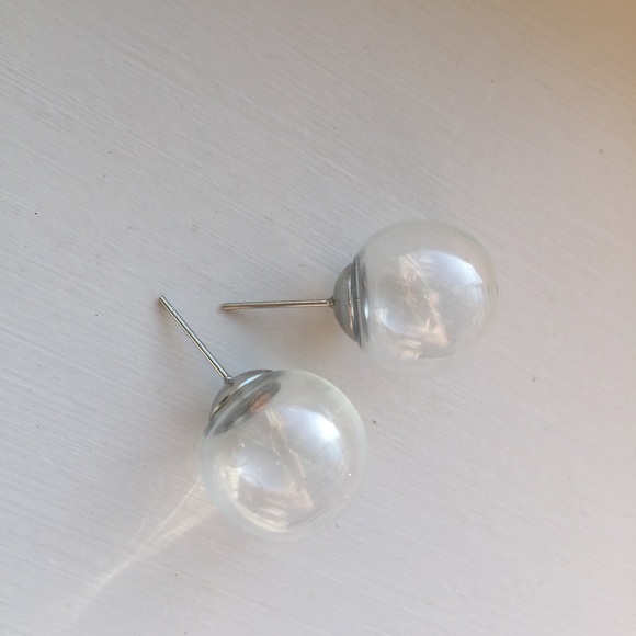 🔵𝟲𝟱%𝗢𝗙𝗙 𝗯𝘂𝗻𝗱𝗹𝗲𝘀 𝟯+🔵 NEW Large Clear Ball Earrings - Picture 8 of 10